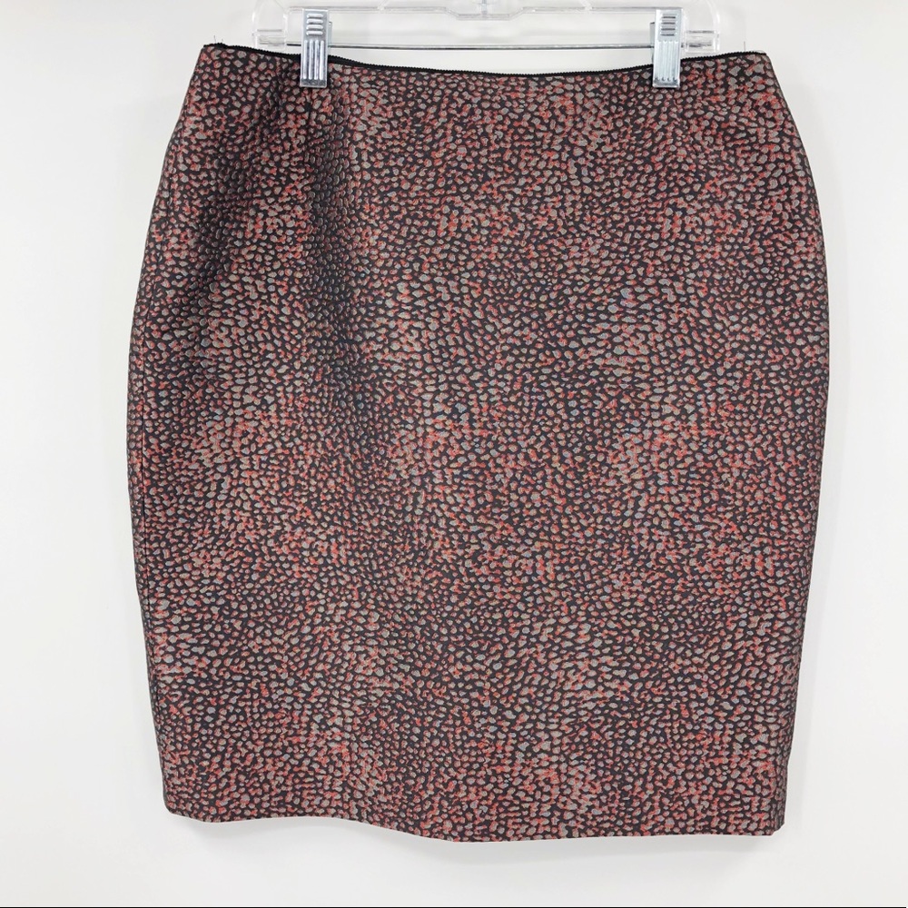 LAFAYETTE 148 metallic straight mini pencil skirt 6 - Picture 1 of 5